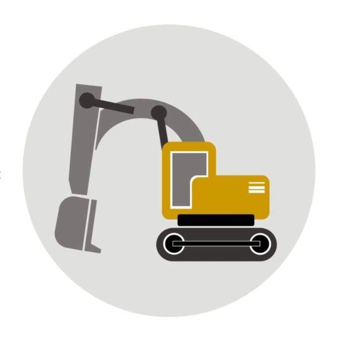 Behangcirkel set kinderkamer - voertuigen oker