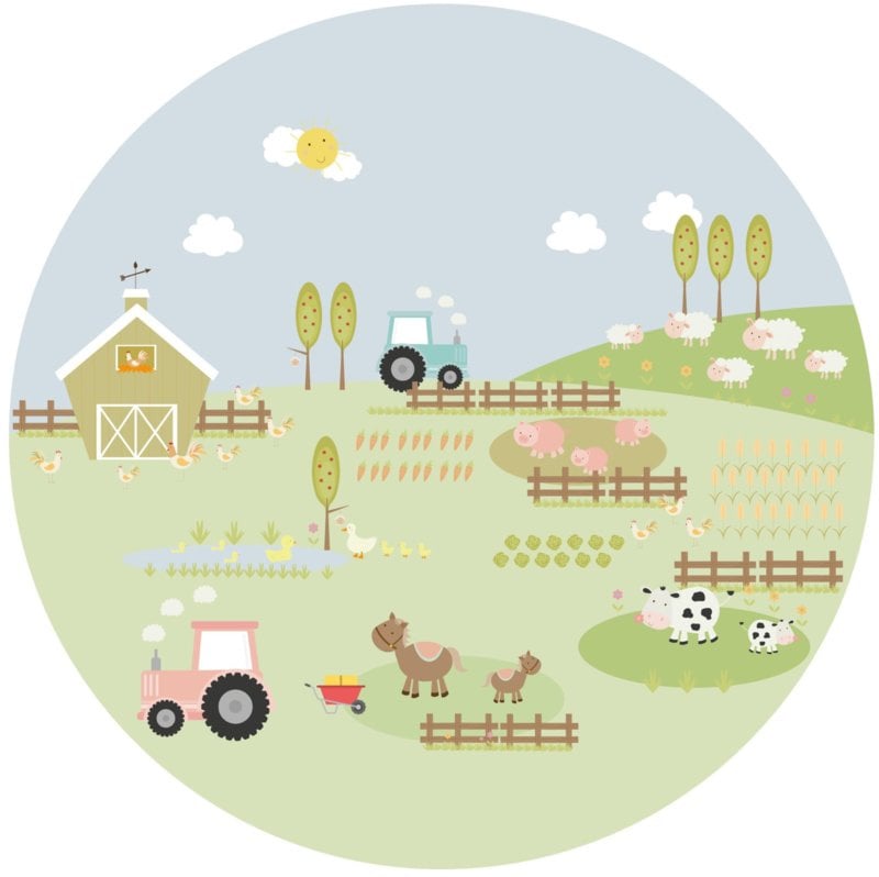 Muursticker kinderkamer - boerderij