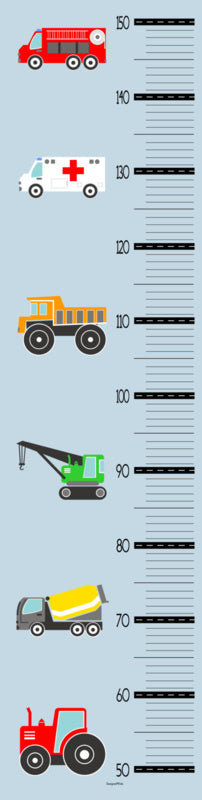 Groeimeter meetlat poster auto