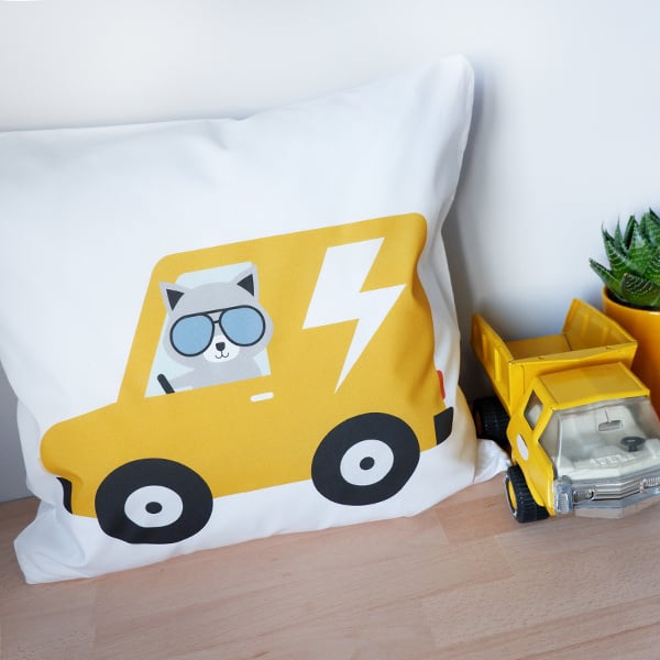 Kinderkamer aankleding en decoratie set - dieren onderweg (met lamp)