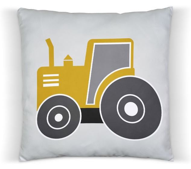 Kussen tractor voertuig oker - inclusief binnenkussen