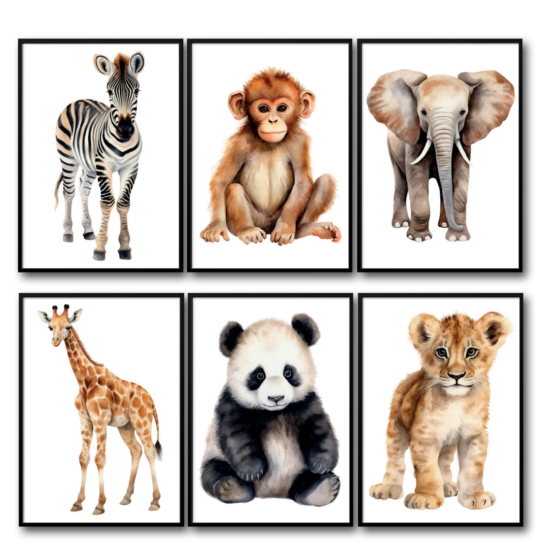 Verschillende dieren posters a5. Nu met actie: 2+1 gratis