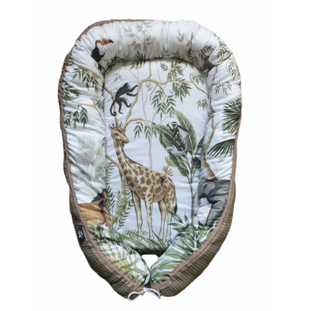 Babynestje jungle stof - wafelstof