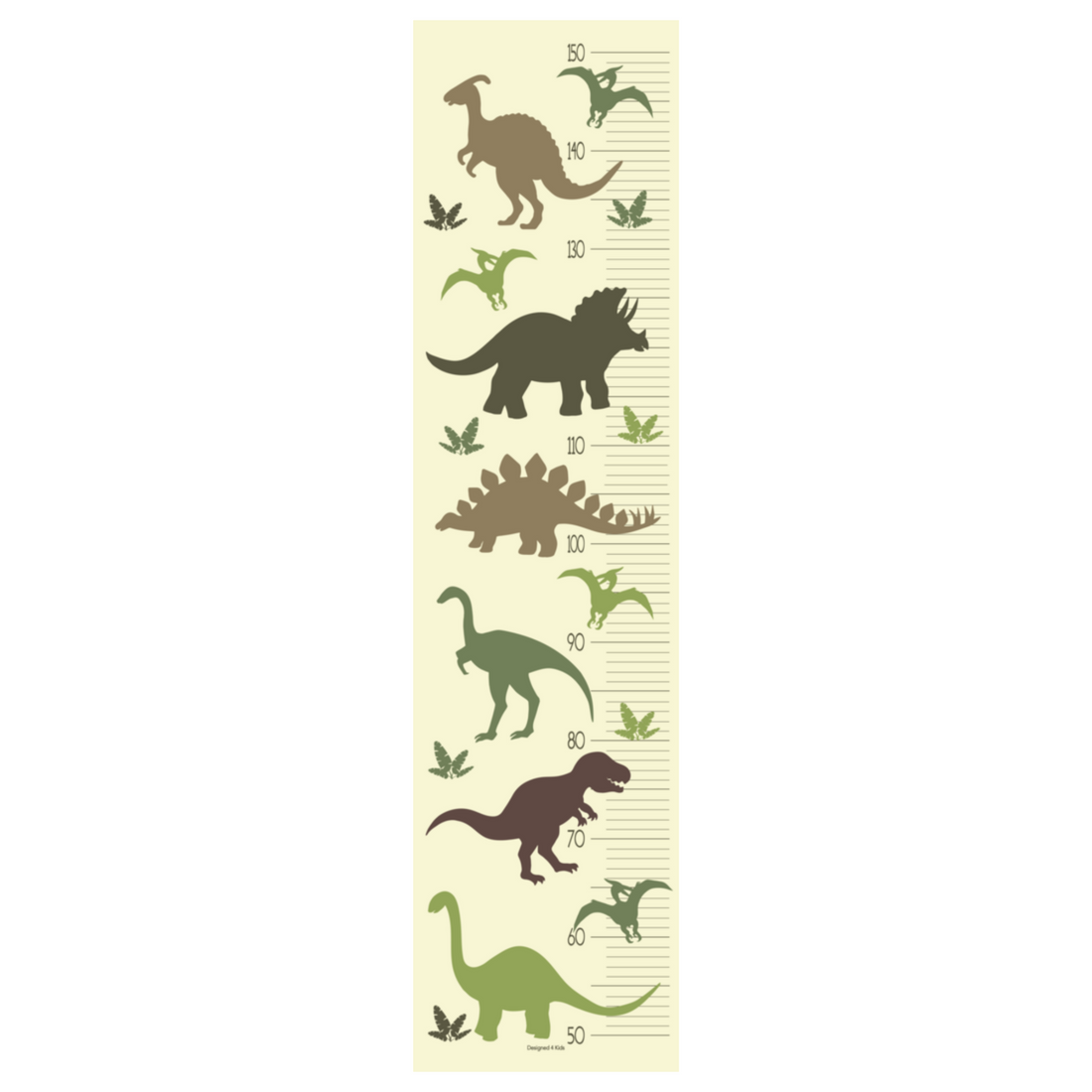 Groeimeter meetlat poster kinderkamer dino - dinosaurus
