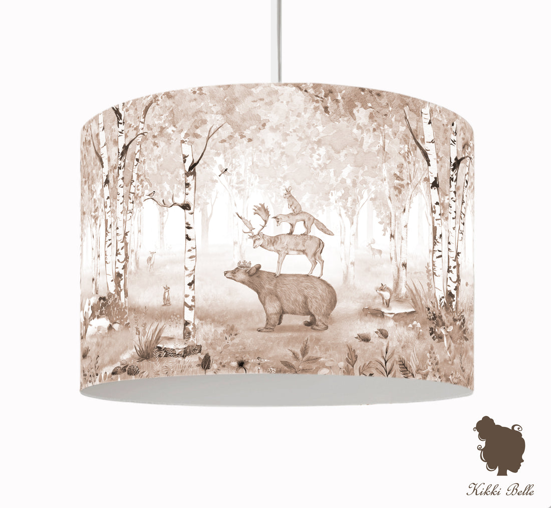 Hanglamp King Bear beige kinderkamer - Kikki Belle