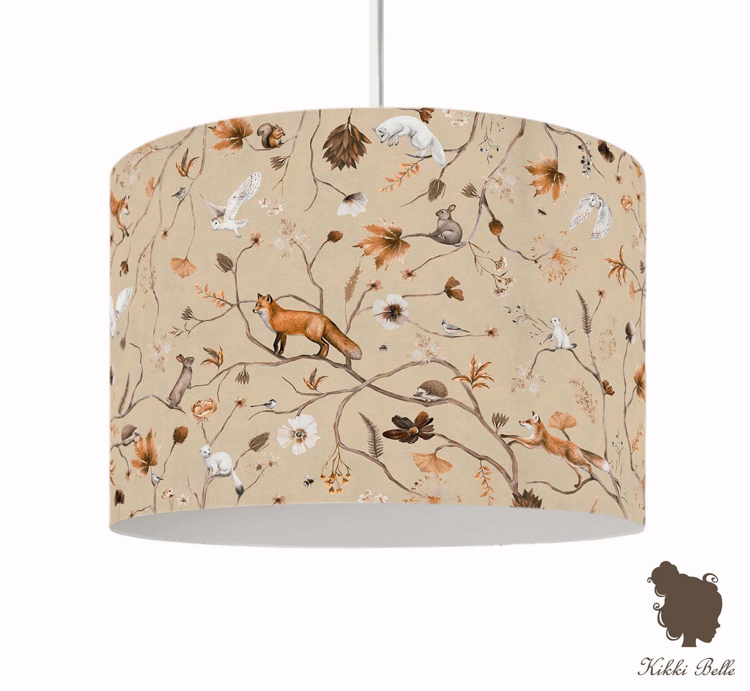 Hanglamp Playful Forest beige kinderkamer - Kikki Belle