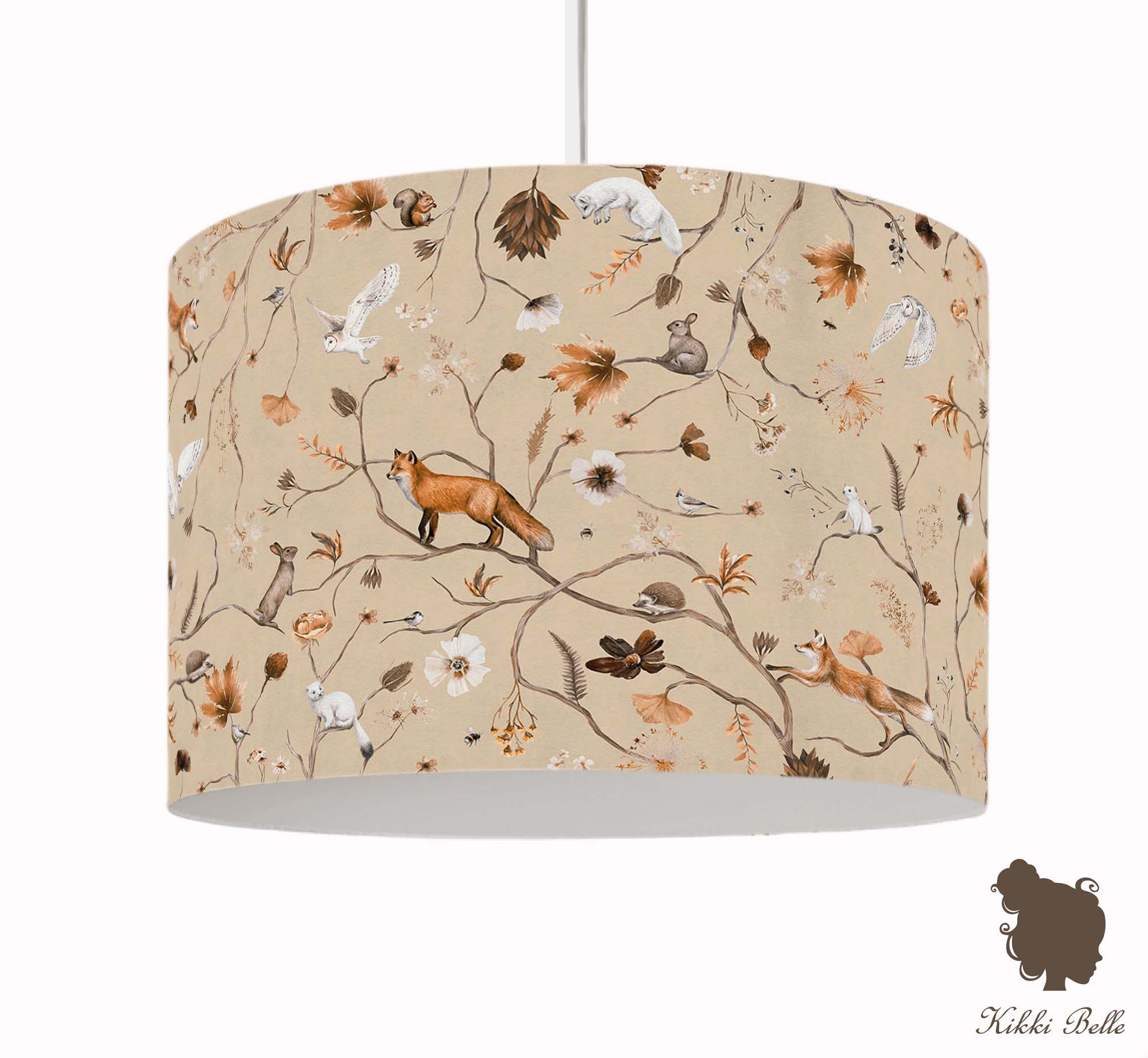 Hanglamp Playful Forest beige kinderkamer - Kikki Belle