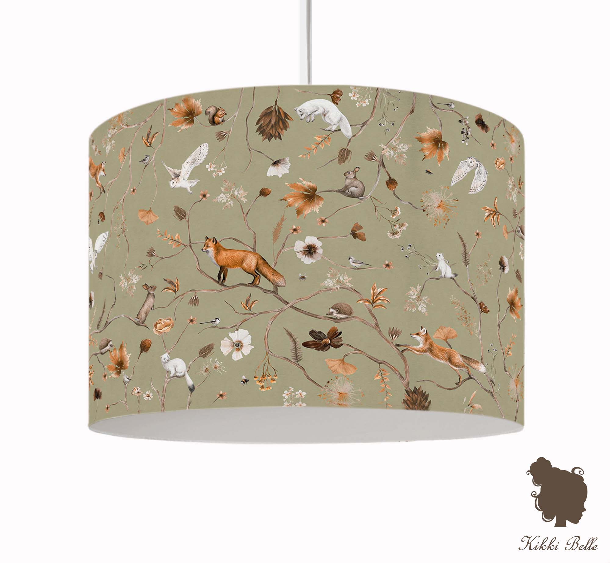 Hanglamp Playful Forest groen kinderkamer - Kikki Belle