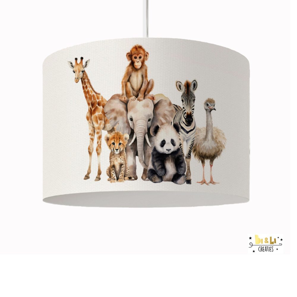 Lamp Safari Dieren kinderkamer