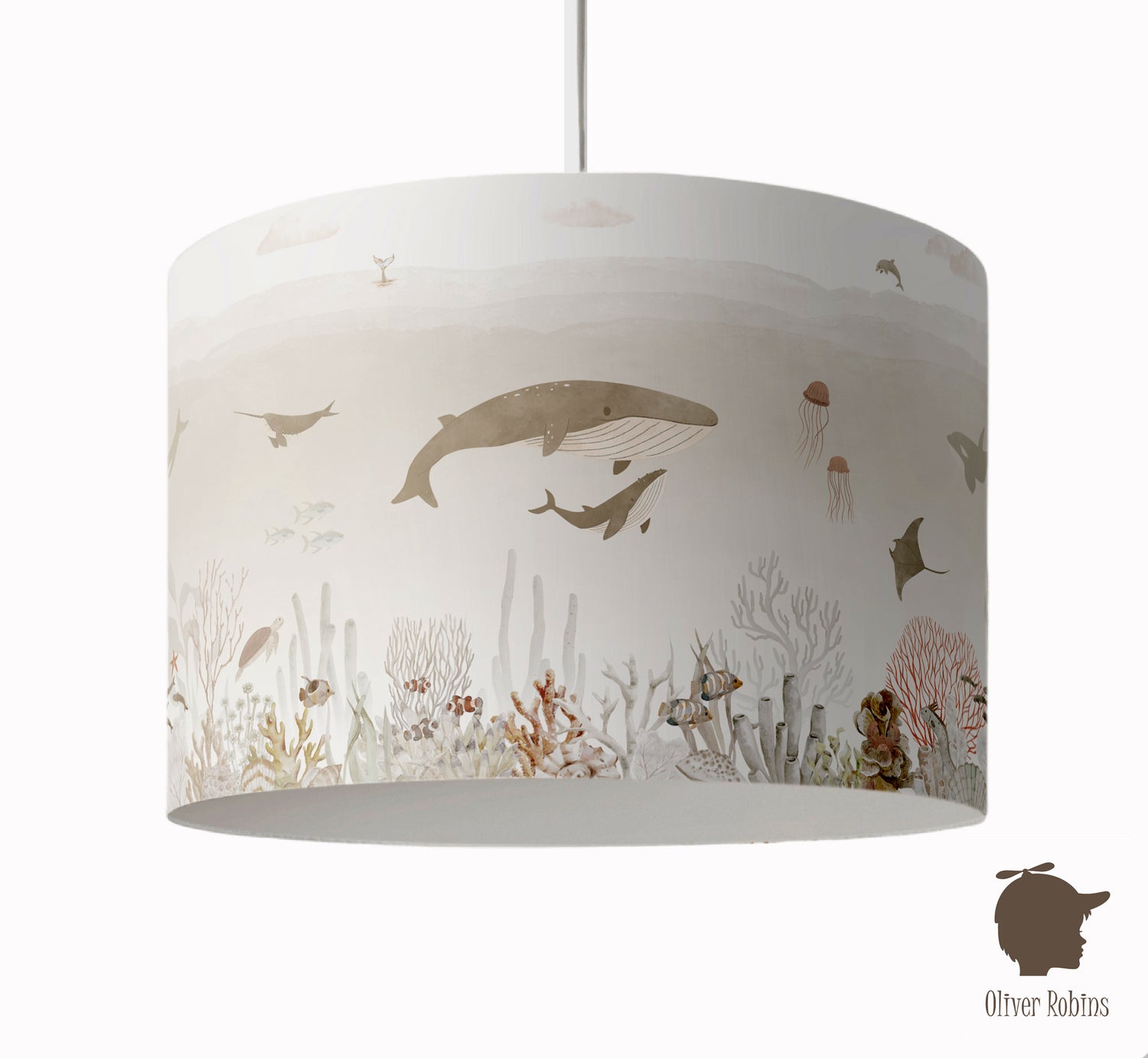 Hanglamp Sensational Sea beige kinderkamer - Oliver Robins