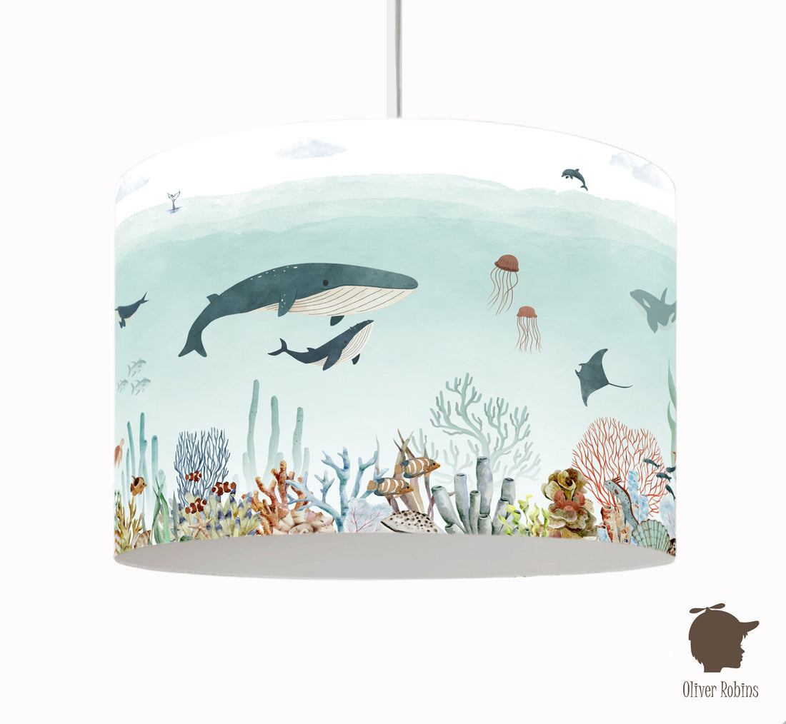 Hanglamp Sensational Sea blauw kinderkamer - Oliver Robins