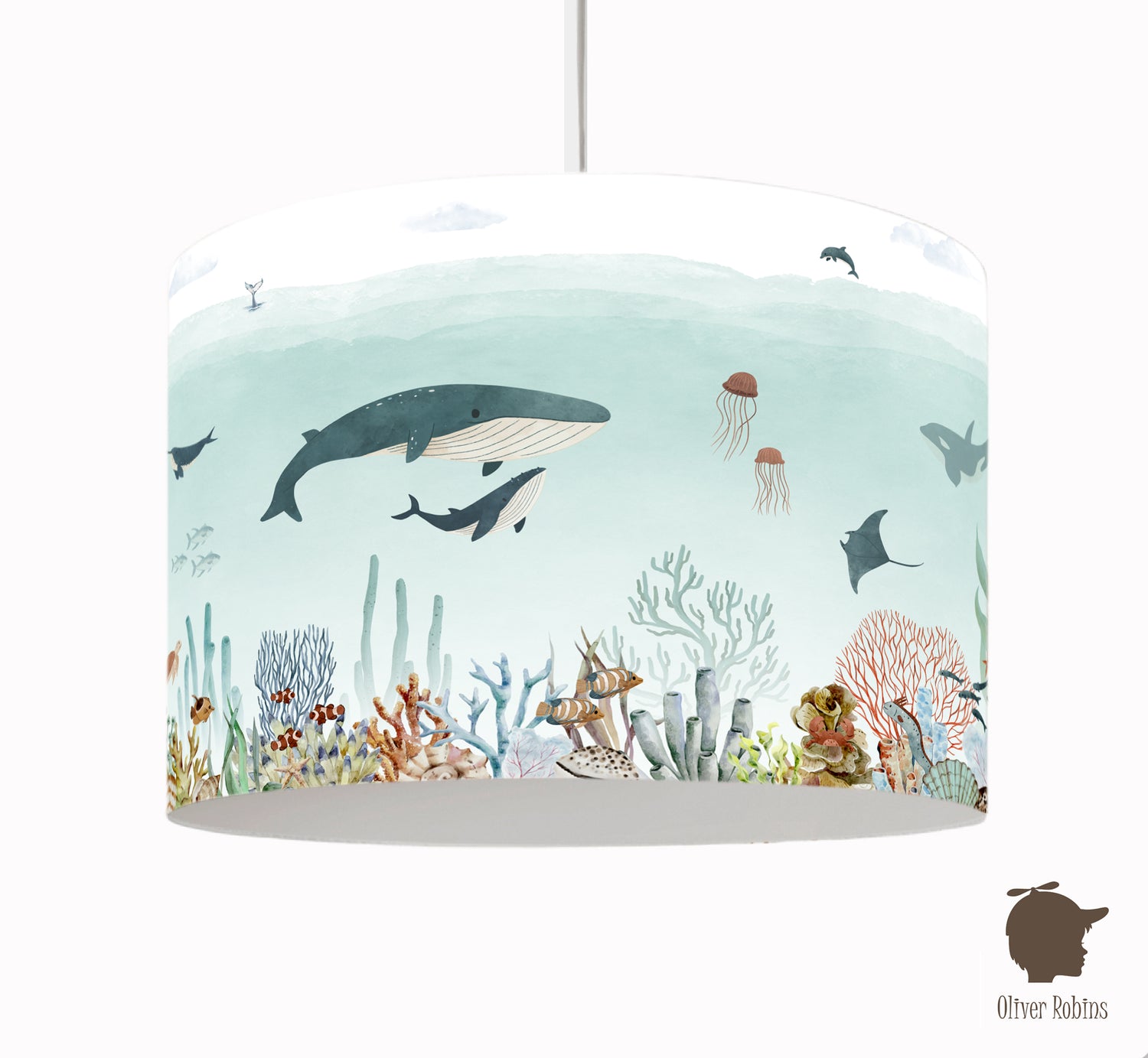 Hanglamp Sensational Sea blauw kinderkamer - Oliver Robins