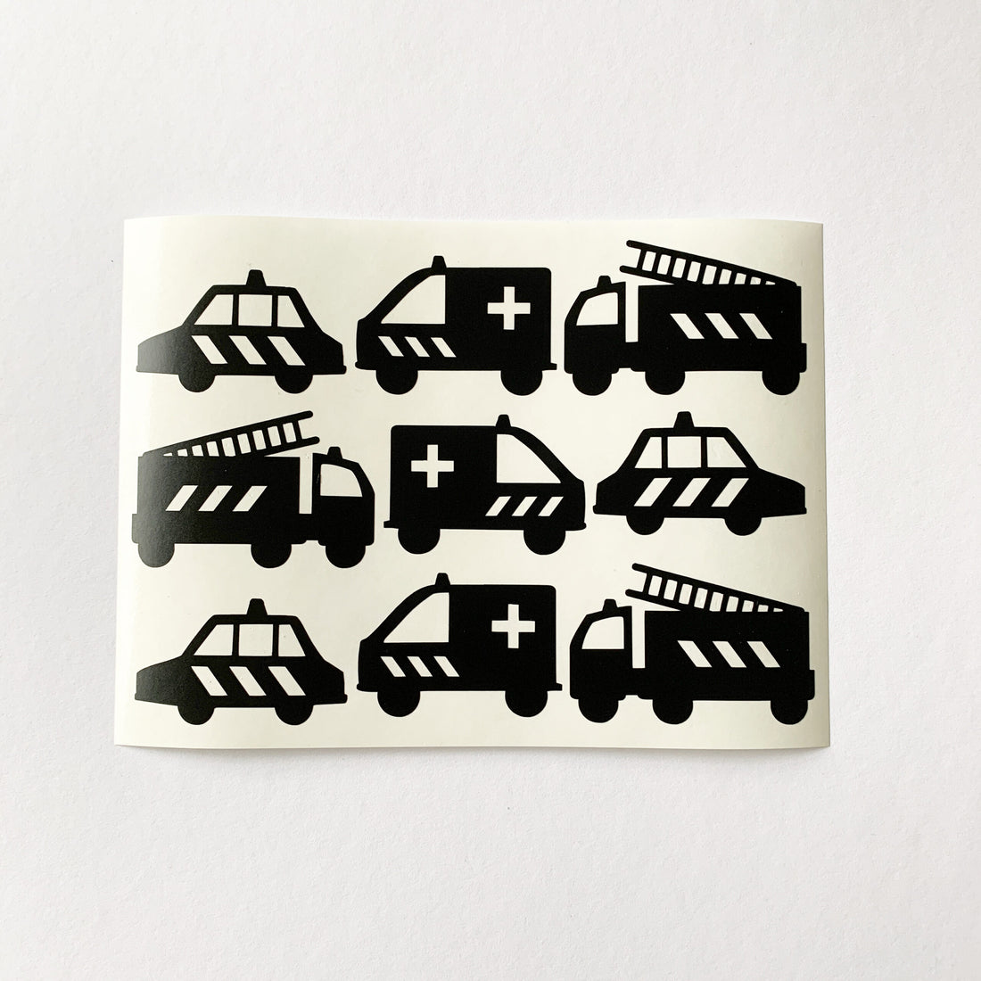 Hulpdiensten stickers uitbreidingsset voor autobaan stickers | kleur naar keuze