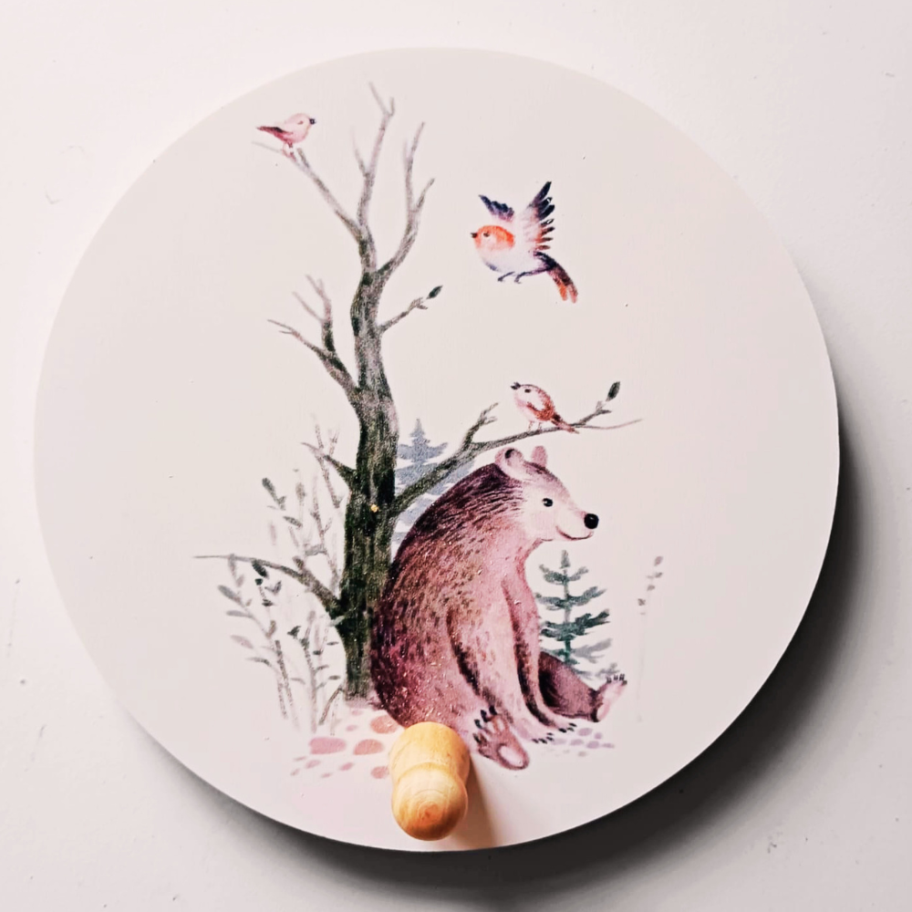 Kapstok Beer Forest Friends kinderkamer