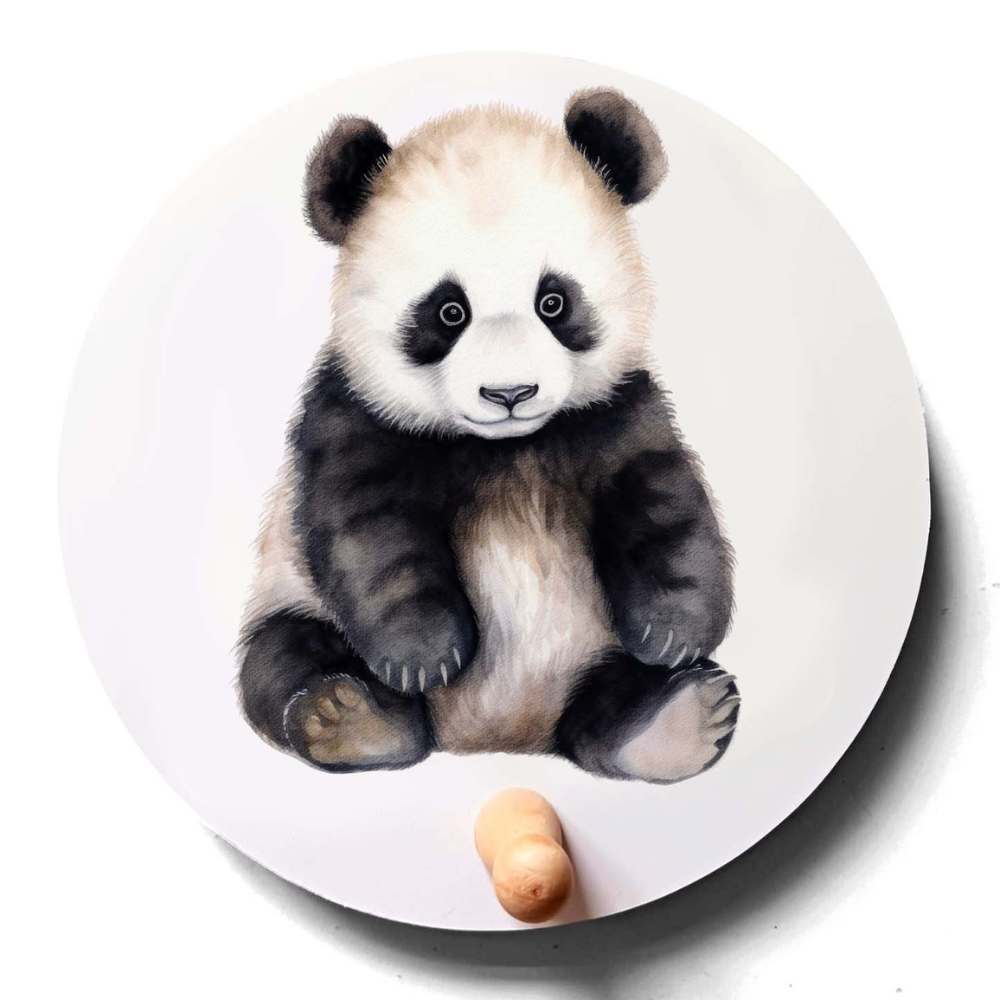 Kapstok Panda Safari dieren kinderkamer