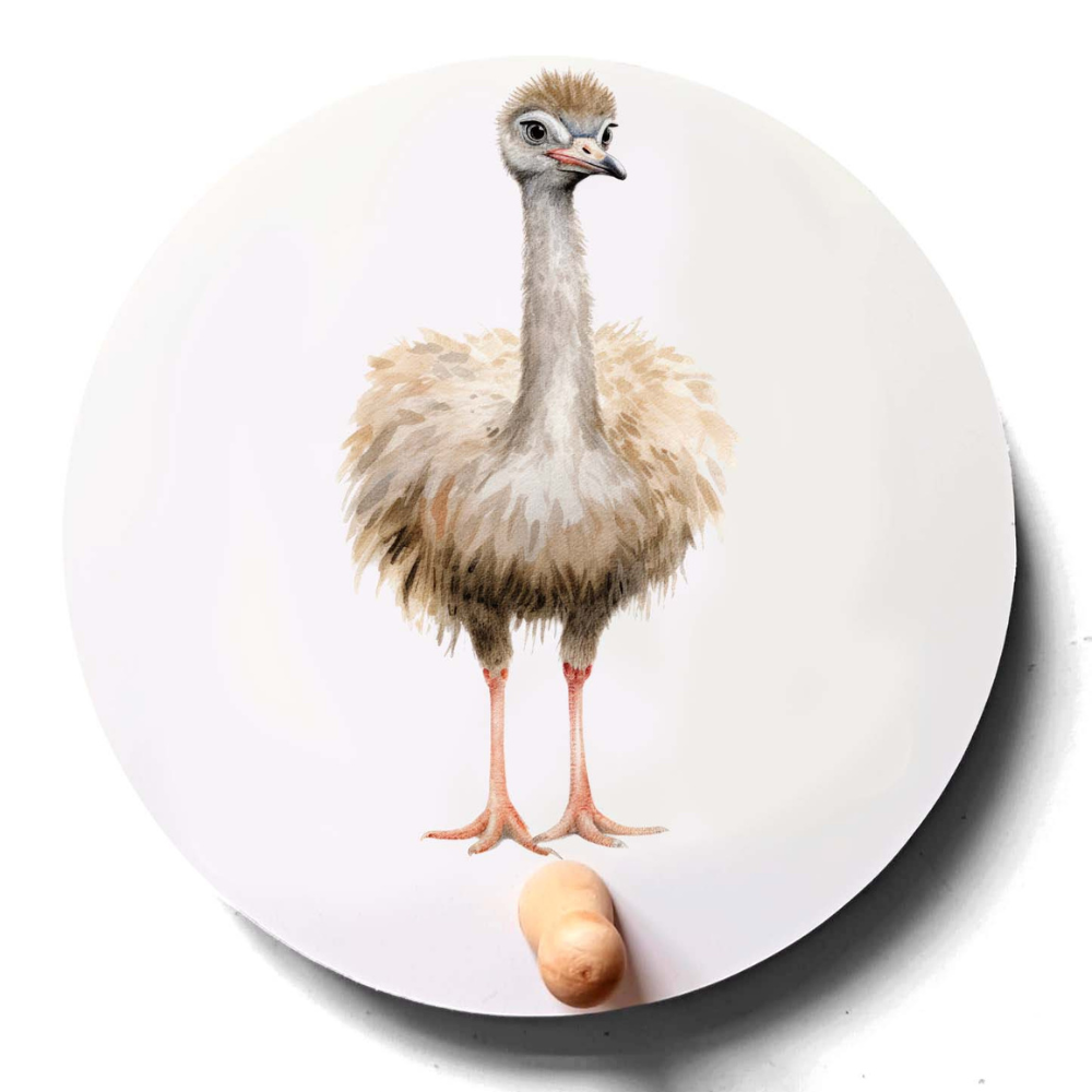 Kapstok Struisvogel Safari dieren kinderkamer