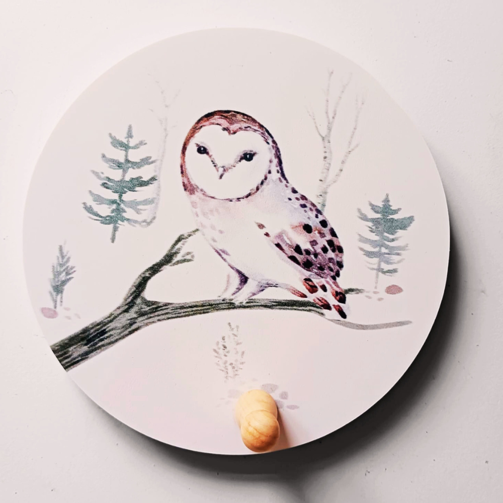 Kapstok Uil Forest Friends kinderkamer