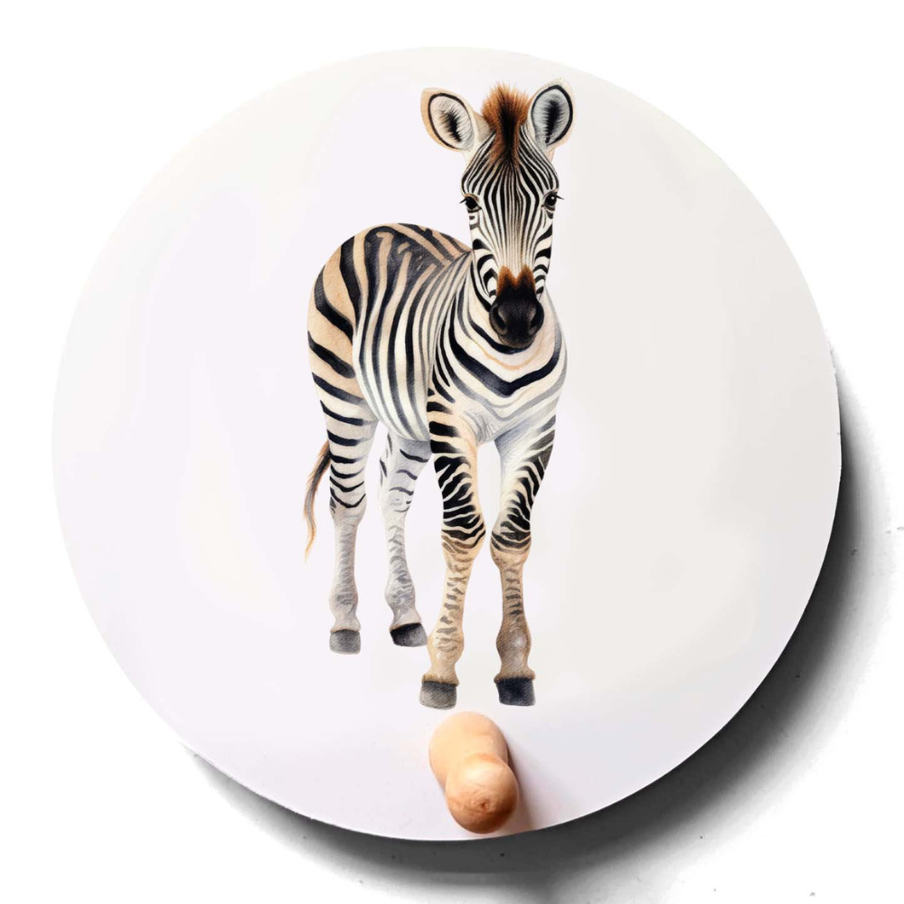 Kapstok Zebra Safari dieren kinderkamer