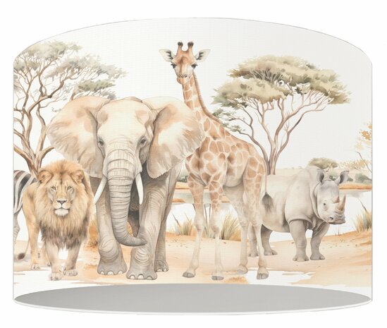 Kinderlamp Safari Dieren - Jungle