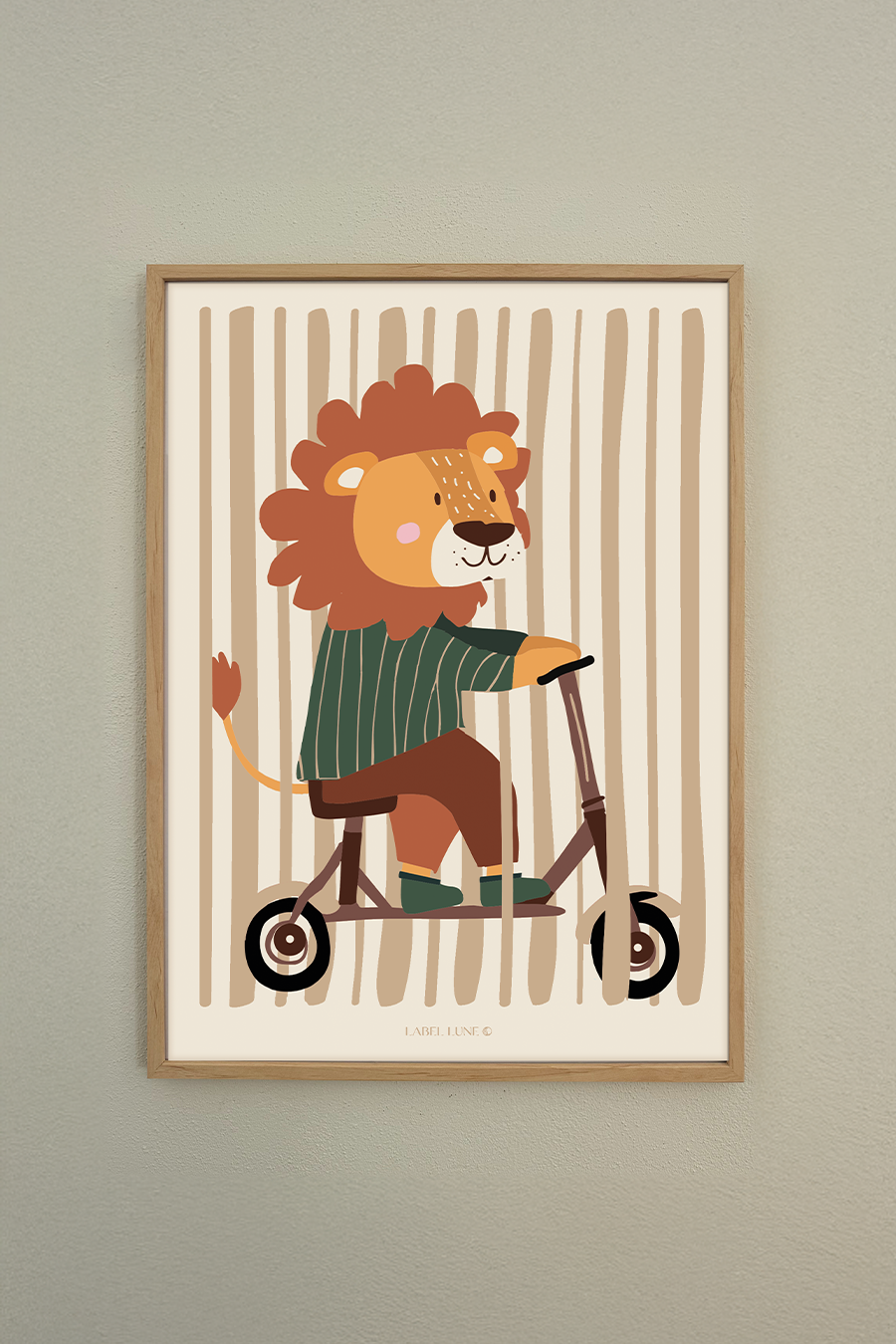 Leeuw Luca poster voor de kinderkamer