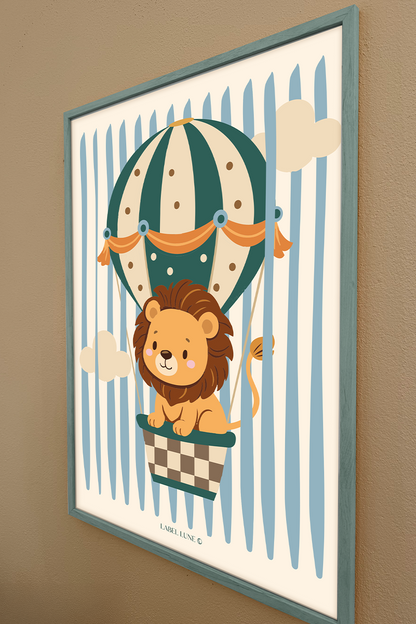 Leeuw Lola poster voor de kinderkamer
