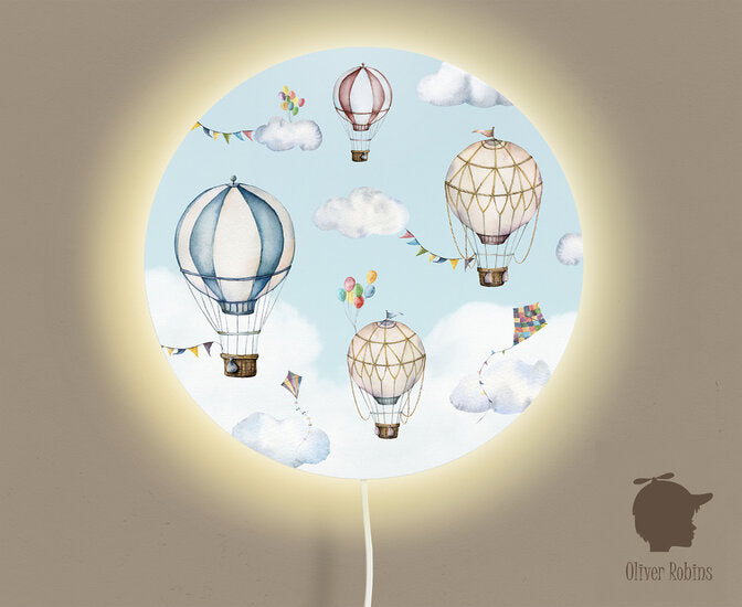 Wandlamp rond Balloons Bonanza kinderkamer - Oliver Robins