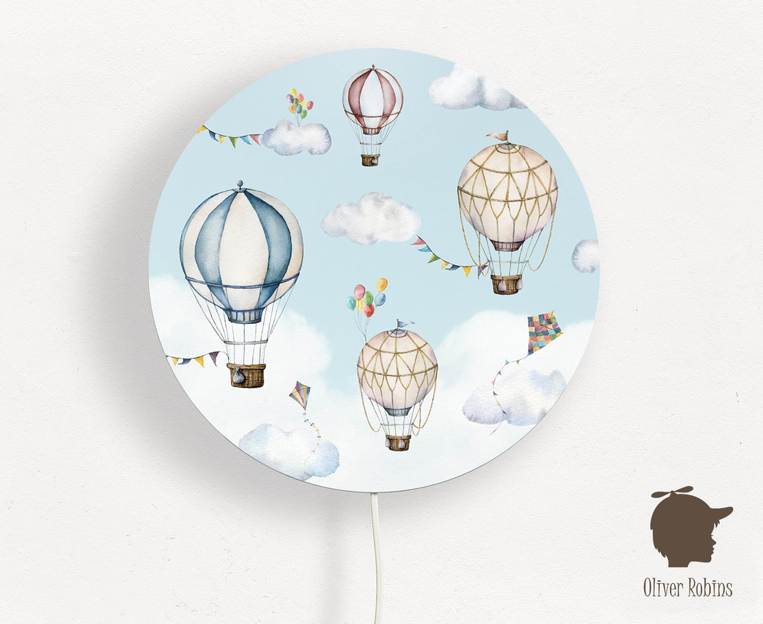 Wandlamp rond Balloons Bonanza kinderkamer - Oliver Robins