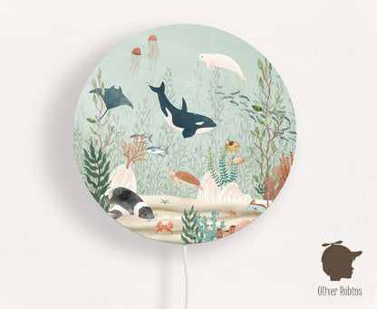 Wandlamp rond Kelp Forest kinderkamer - Oliver Robins