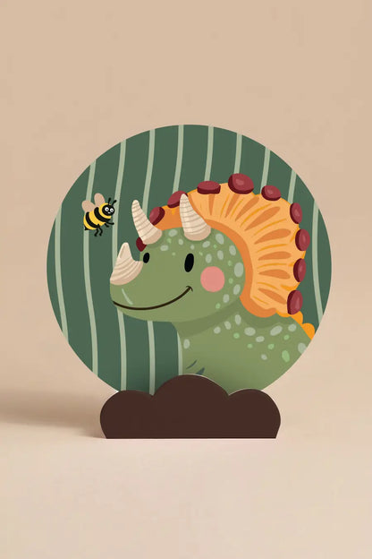 Muurcirkel Dino Levi voor kinderkamer