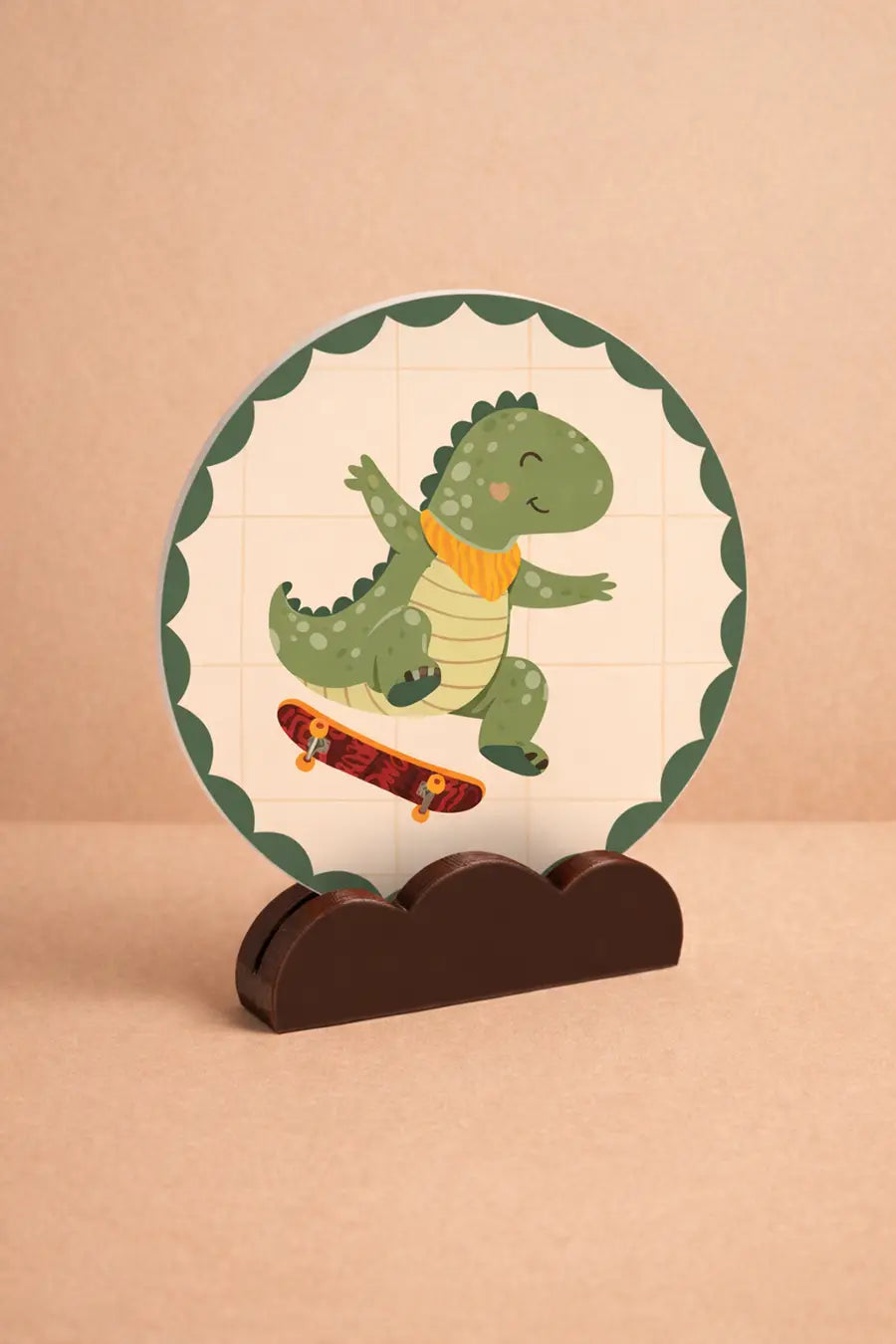 Muurcirkel Dino Liam voor kinderkamer
