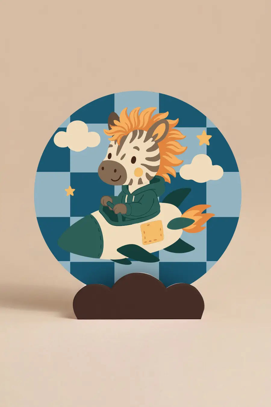 Muurcirkel Zebra Maeve voor kinderkamer