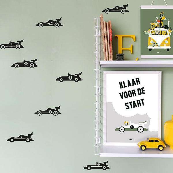 Muurstickers Raceauto Formule 1