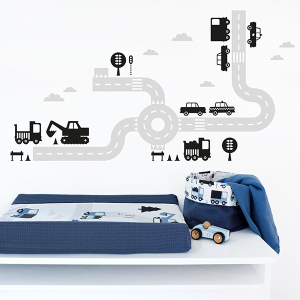 Muursticker set Voertuigen - M