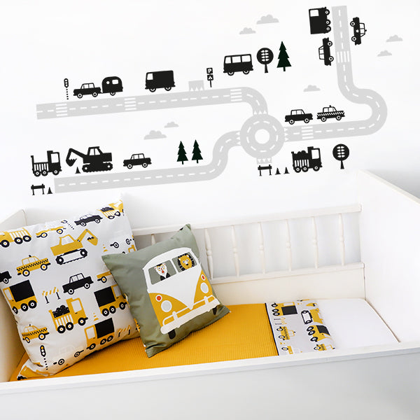 Muursticker set Voertuigen - L