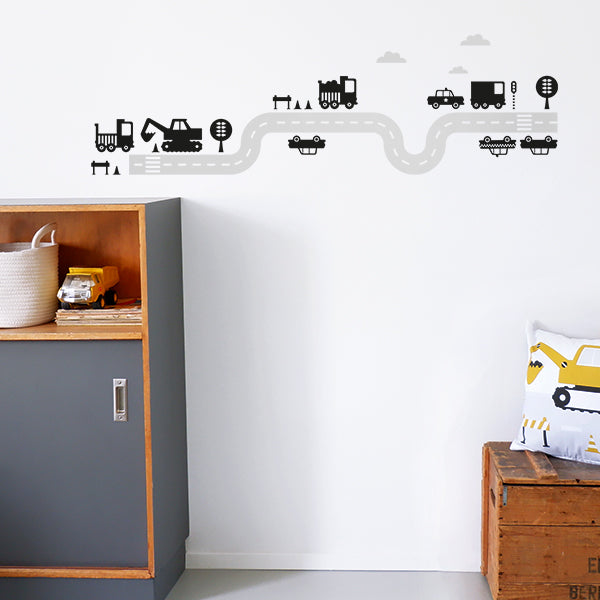 Muursticker set Voertuigen - S