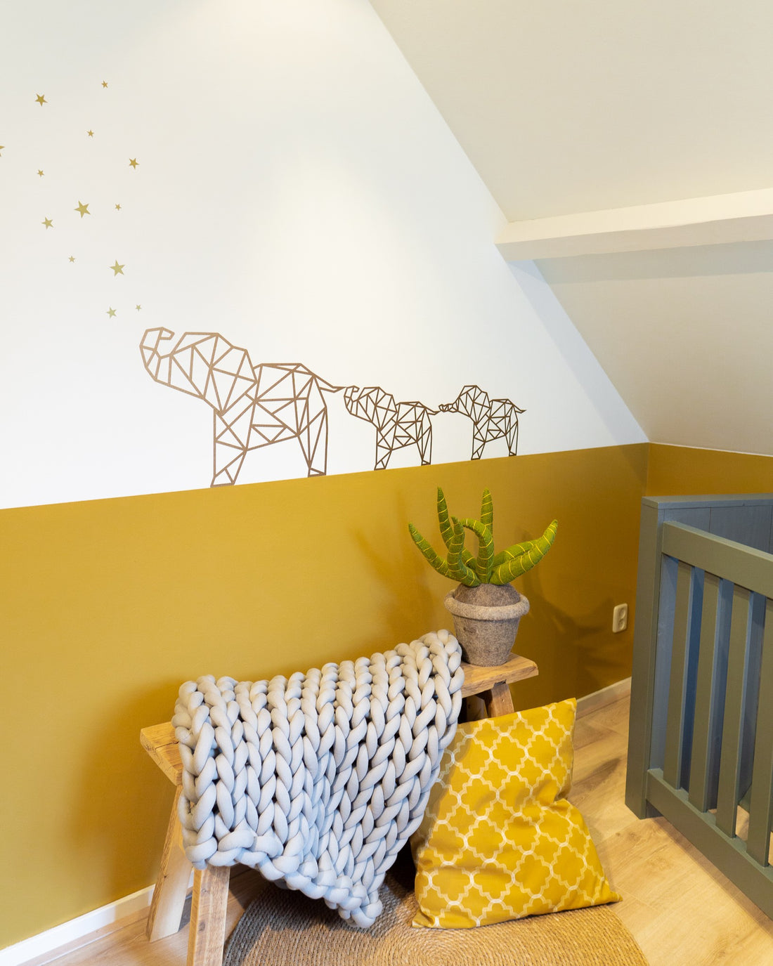 Geometrische olifanten set van 3