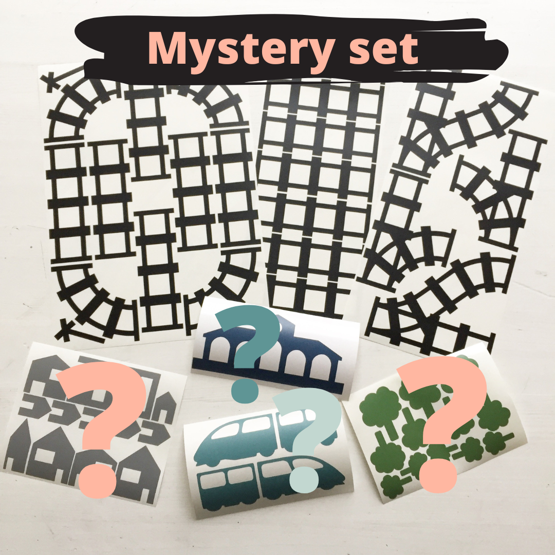 Treinbaan stickerset mystery, voordeelset