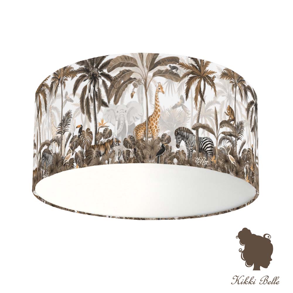 Plafondamp Jungle Jive beige kinderkamer - Kikki Belle