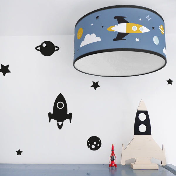 Plafondlamp kinderkamer ruimte - blauw