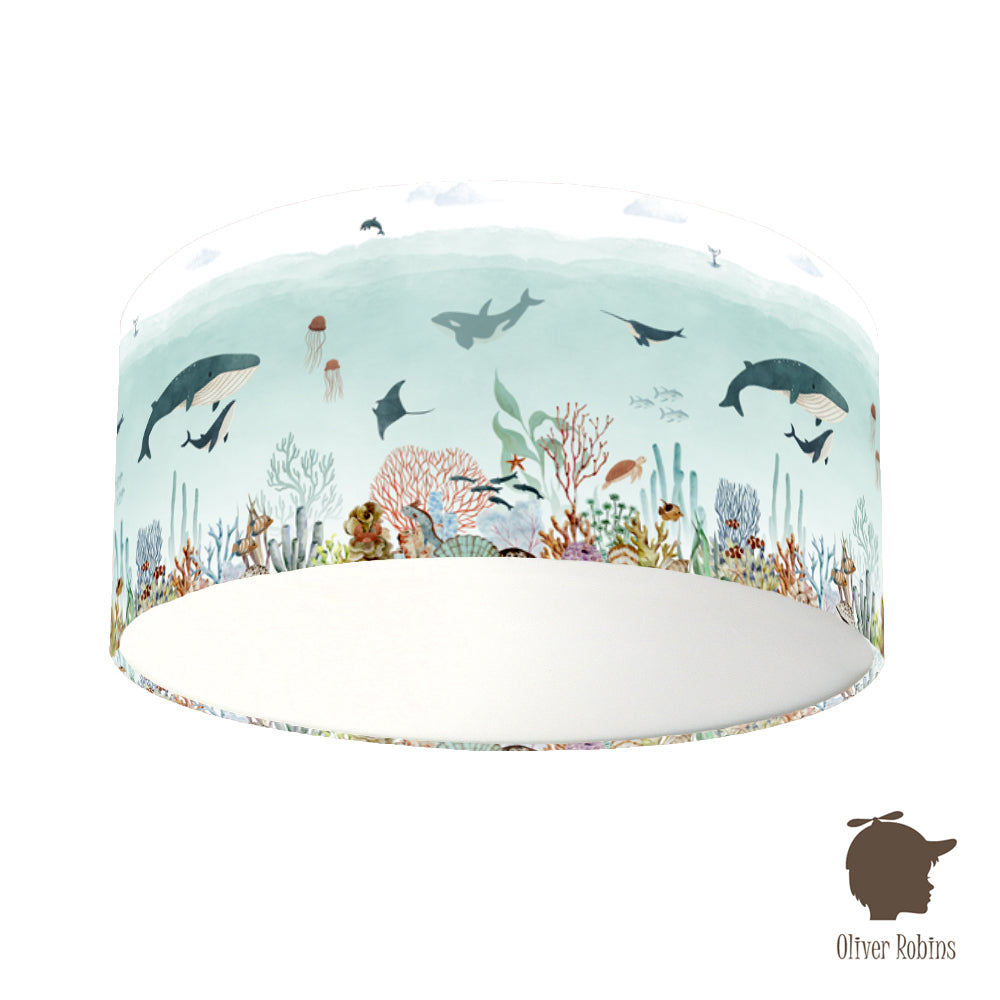 Plafondamp Sensational Sea blauw kinderkamer - Oliver Robins