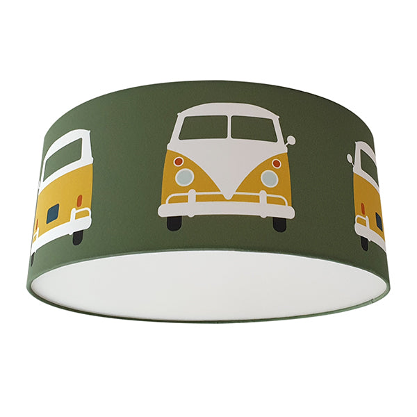 Lampen set safari VW bus  - olijfgroen