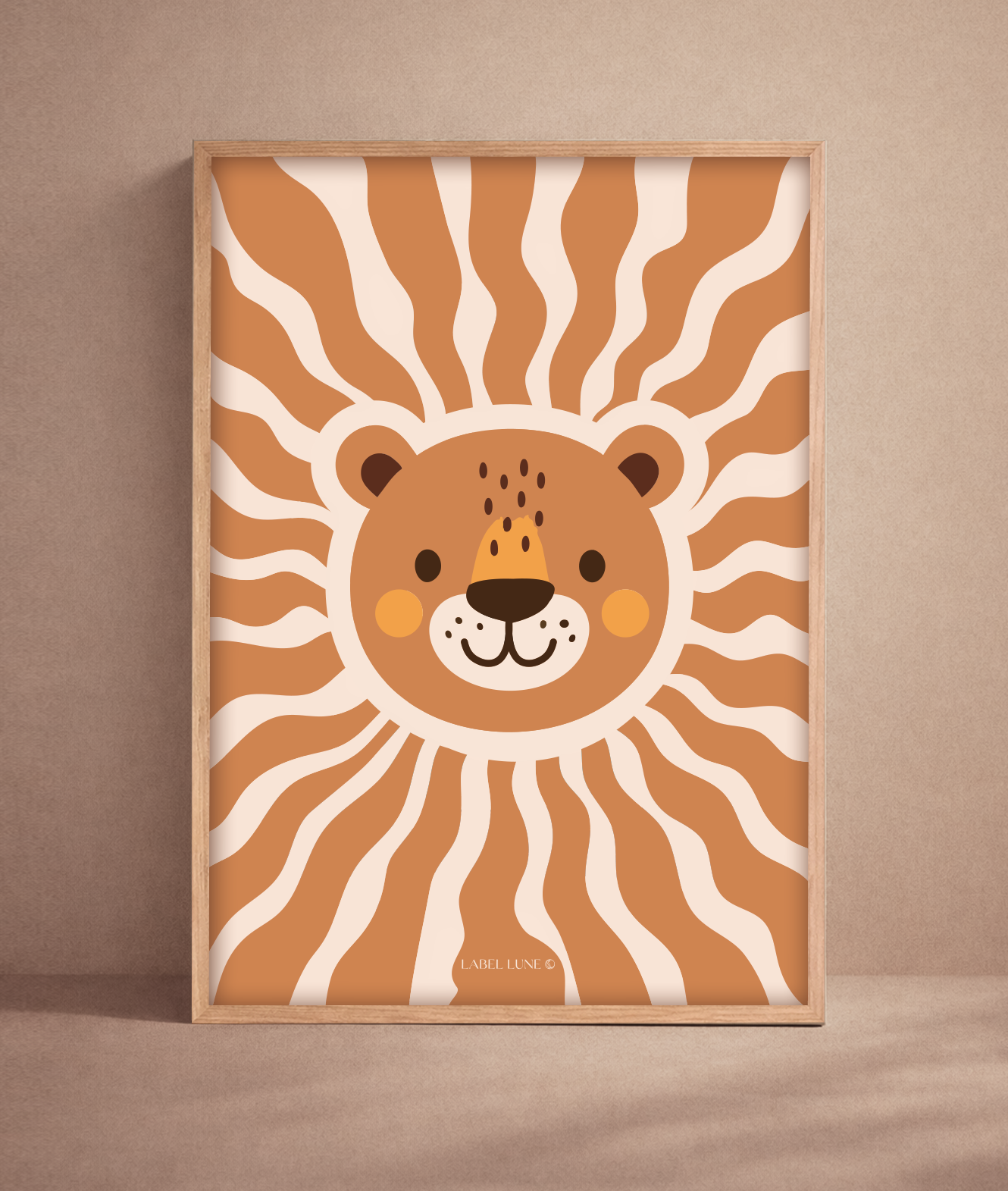 Leeuw Lio poster voor de kinderkamer