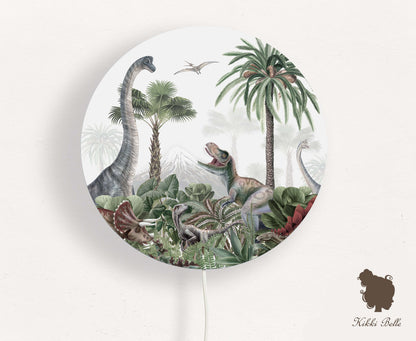 Wandlamp rond Dino Jive kinderkamer - Kiki Belle