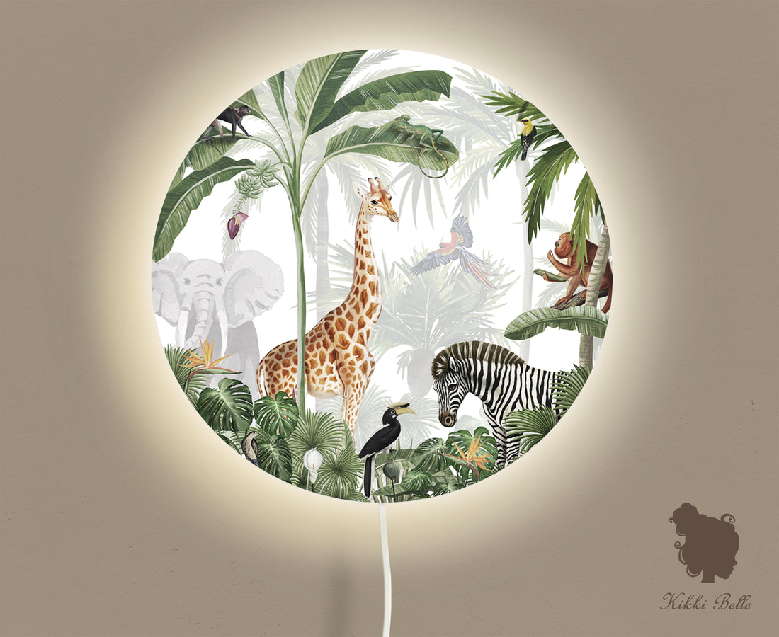 Wandlamp rond Jungle Jive kinderkamer - Kiki Belle