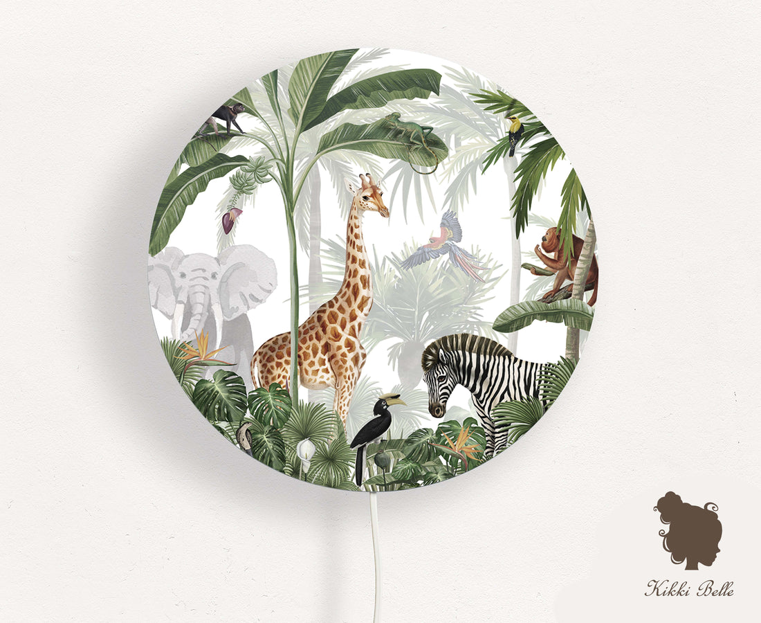 Wandlamp rond Jungle Jive kinderkamer - Kiki Belle