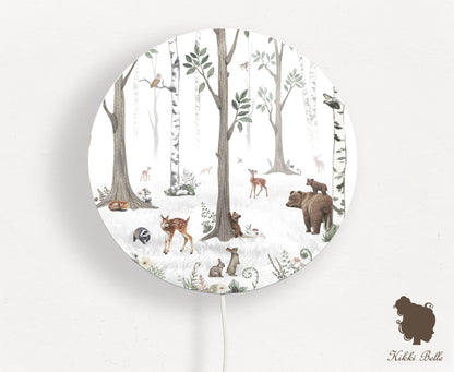 Wandlamp rond White Forest kinderkamer - Kiki Belle