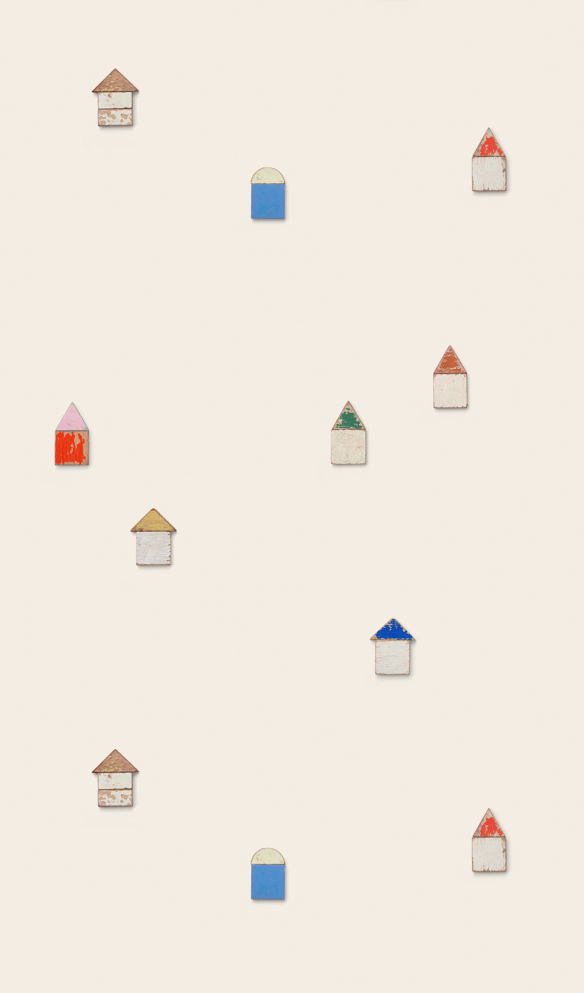 Strandhuisjes behang