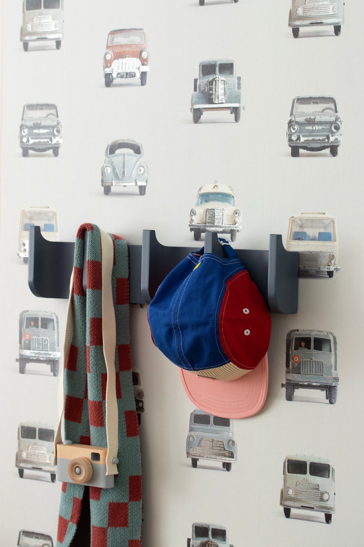 Vintage auto behang - zilver