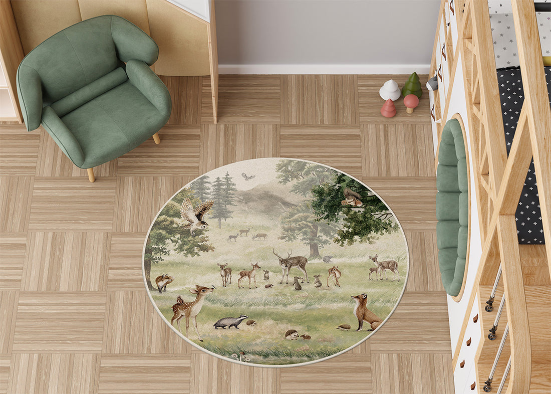 Vloerkleed Forest Fun kinderkamer - Kikki Belle