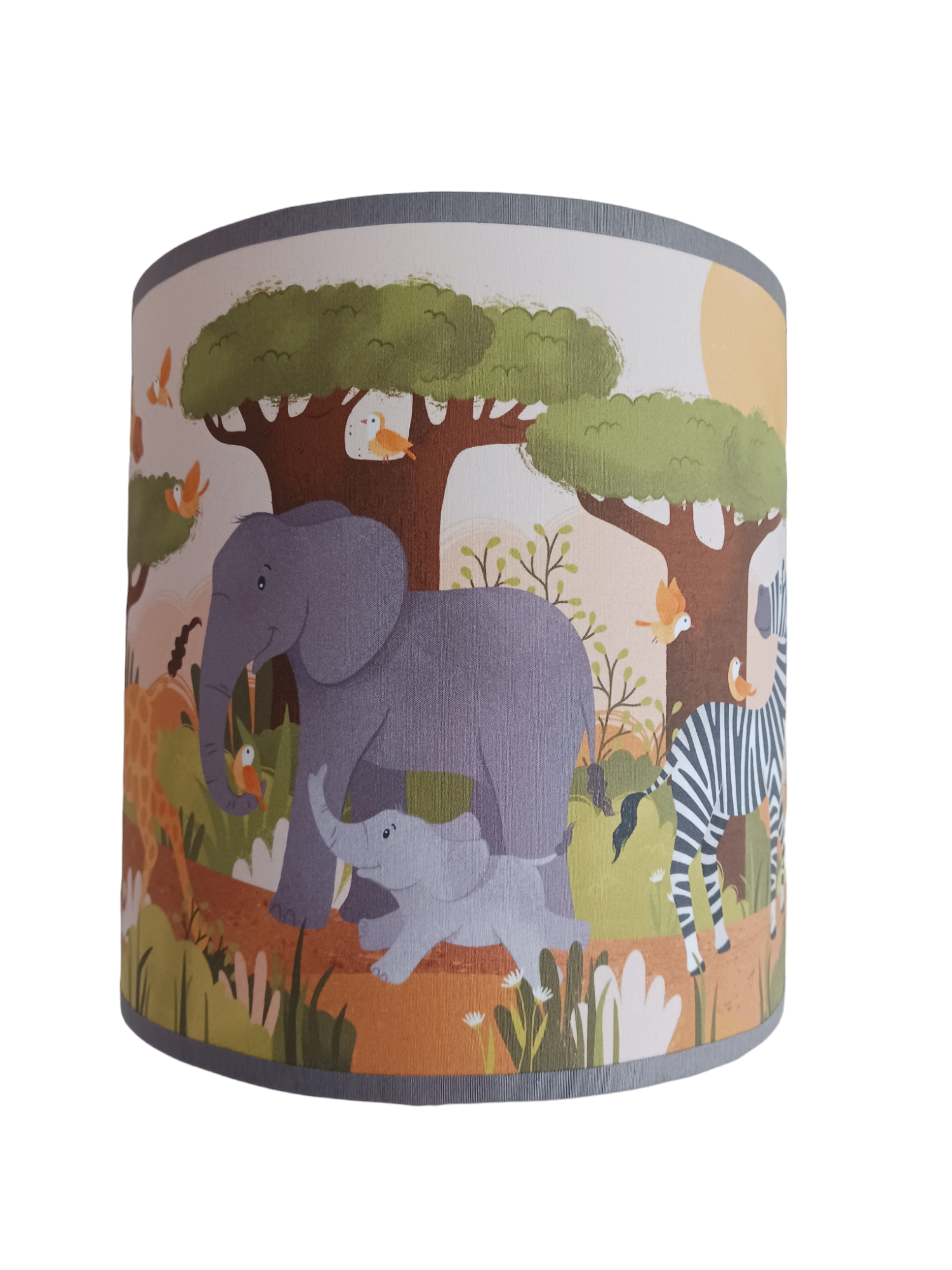 Wandlamp jungle kamer - kinderkamer giraffe, olifanten en zebra